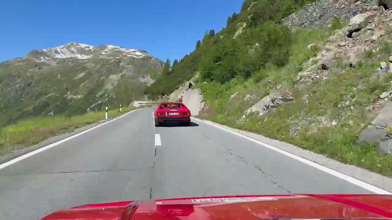 Ferrari Dino family in the Alps