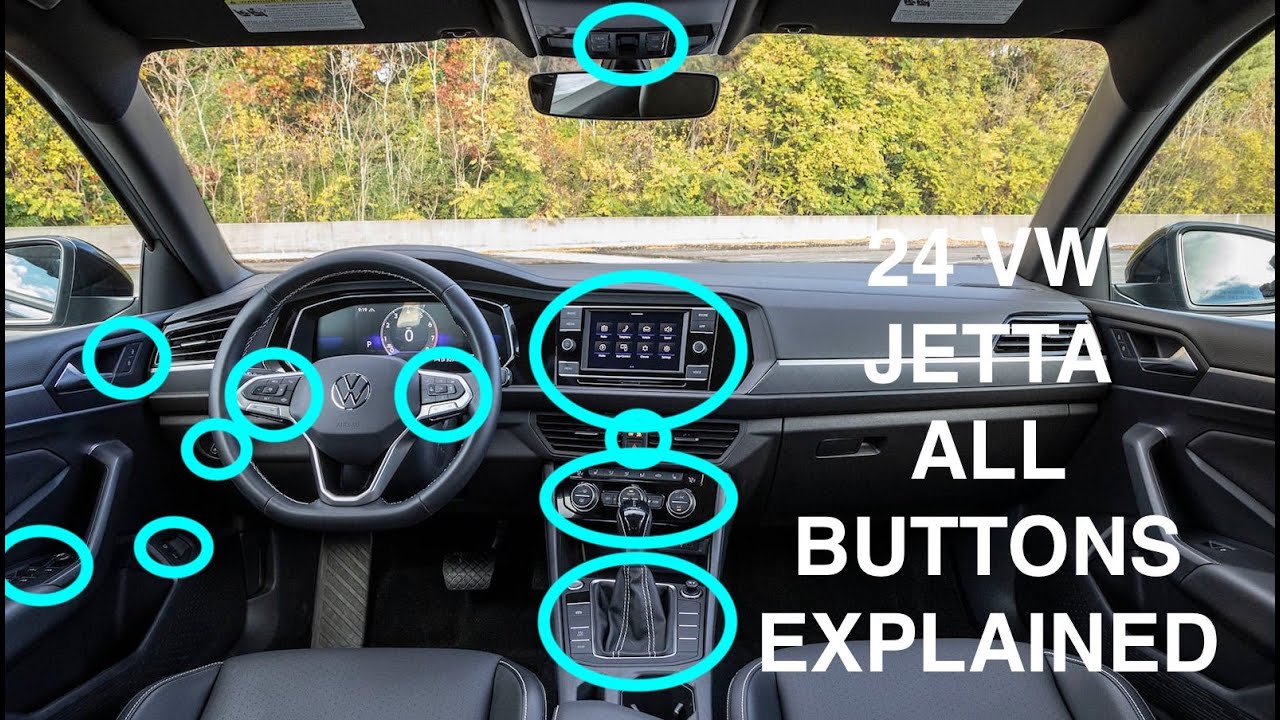Обзор всех кнопок, циферблатов и ручек Volkswagen Jetta 2024 года