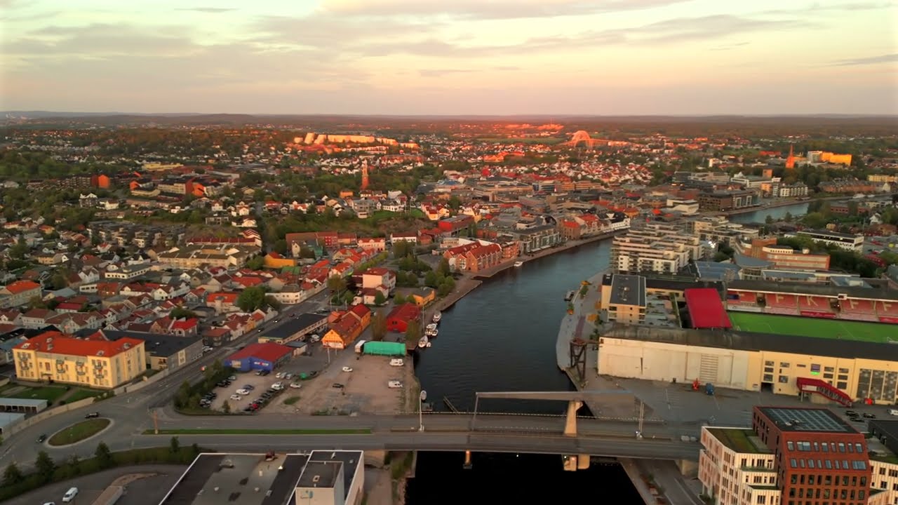 Brygga Fredrikstad, Norway 4K DJI Air3 Drone
