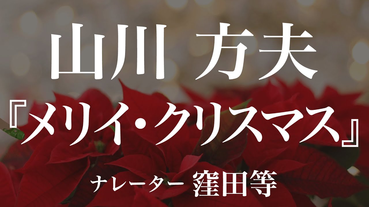 『メリイ・クリスマス』作：山川方夫　朗読：窪田等　作業用BGMや睡眠導入 おやすみ前 教養にも 本好き 青空文庫