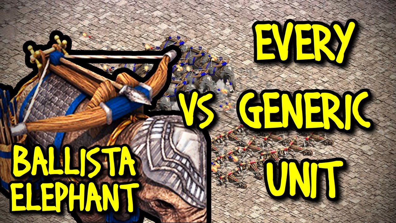 ELITE BALLISTA ELEPHANT vs EVERY GENERIC UNIT | AoE II: Definitive Edition