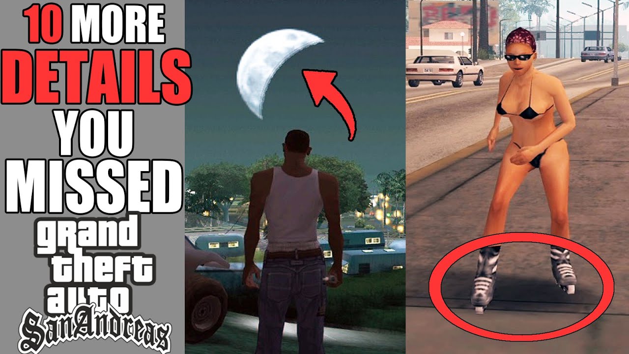 10 MORE LITTLE Details You Didn't Know About in GTA San Andreas