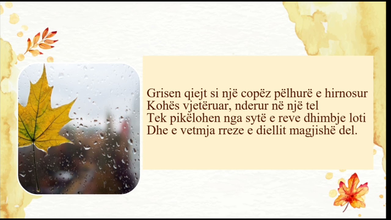 Lirikë vjeshte.Poezi: