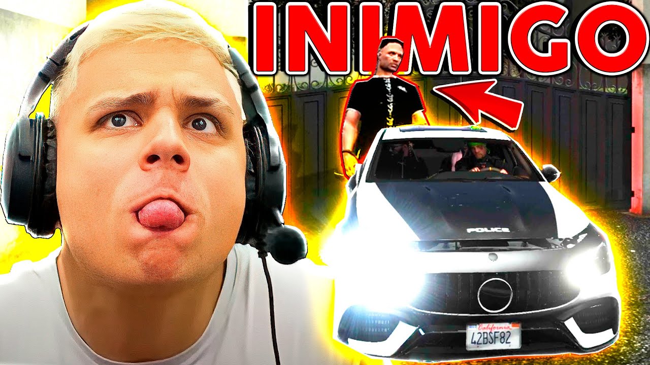 LEVEI O BANDlDO NA FAVELA RIVAL no GTA RP 😂 (Paulinho o LOKO)