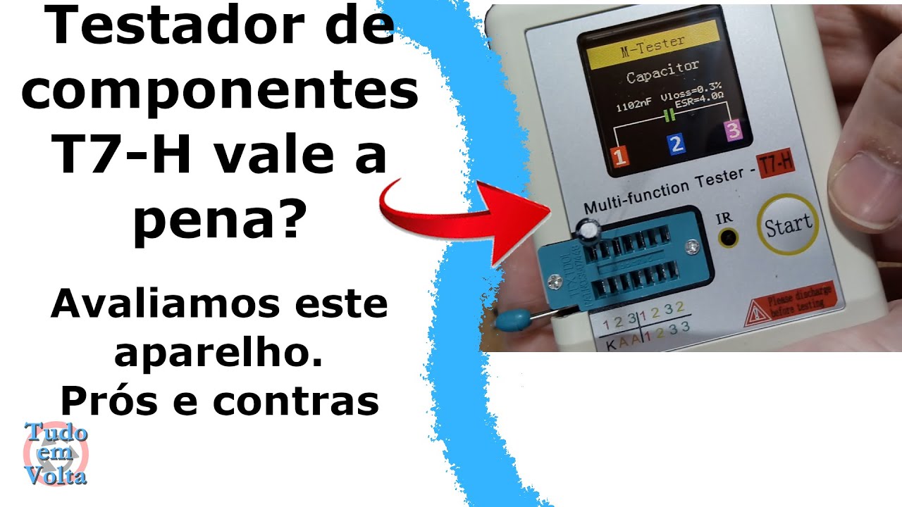 Testador de componentes T7-H é bom? vale a pena? review multi function tester T7 TC T7 H