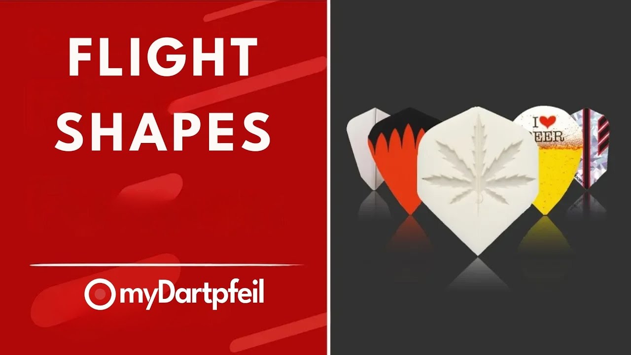 Unterschiedliche Formen und Materialien von Dart Flights - myDartpfeil