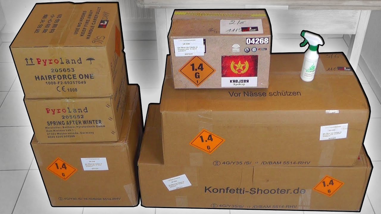 600€ PYROLAND UNBOXING | 6 PAKETE | 2017/2018