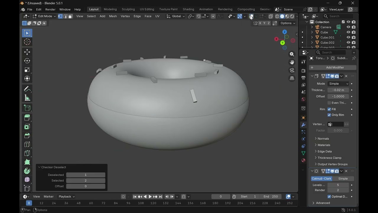 Make a 3D Donut Tutorial Based on Blender