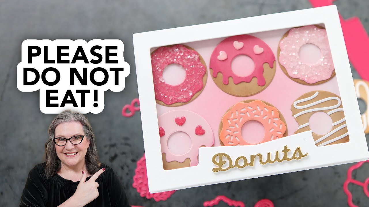 Cute DIY Box of Donuts Greeting Card