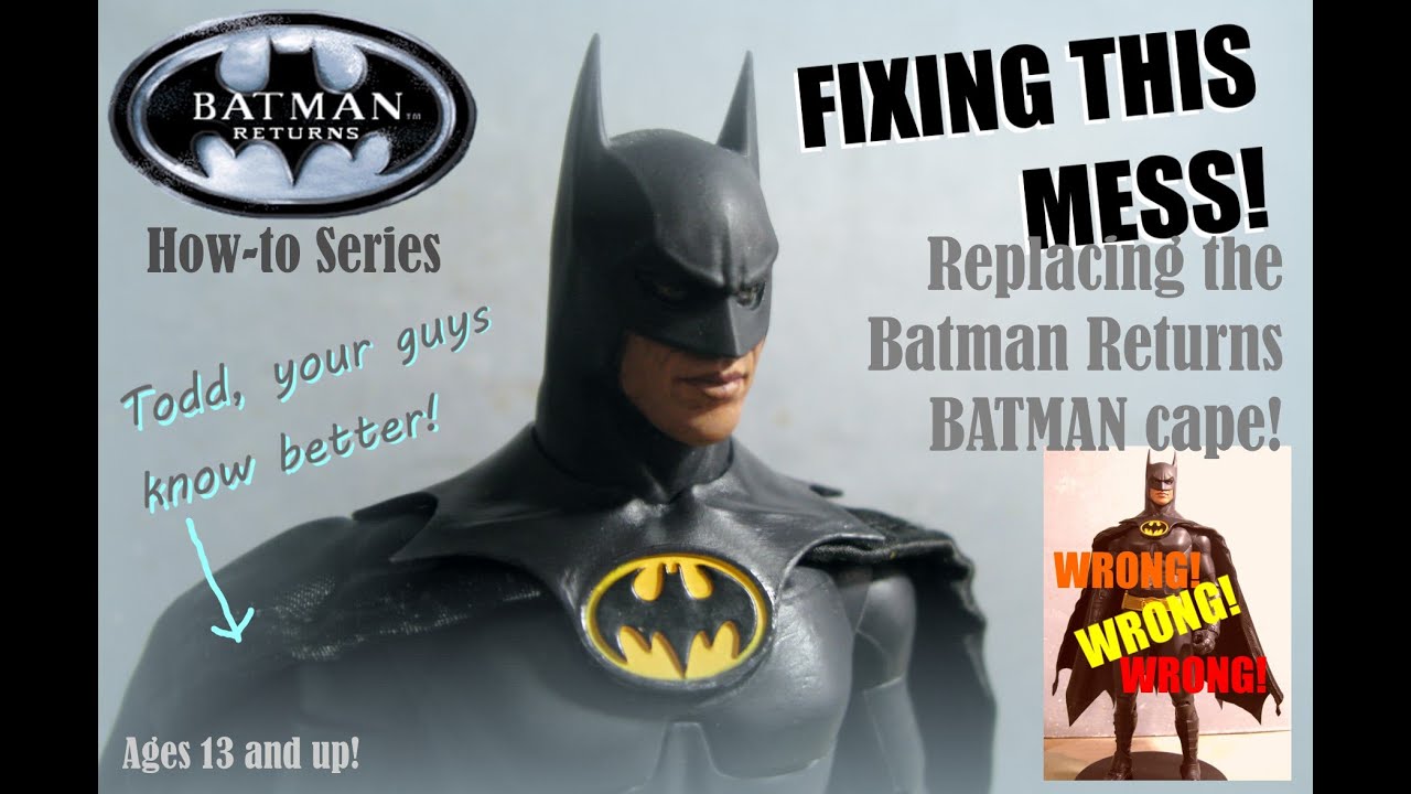 Замена плаща Бэтмена McFarlane DC Multiverse Deluxe Edition Batman Returns!