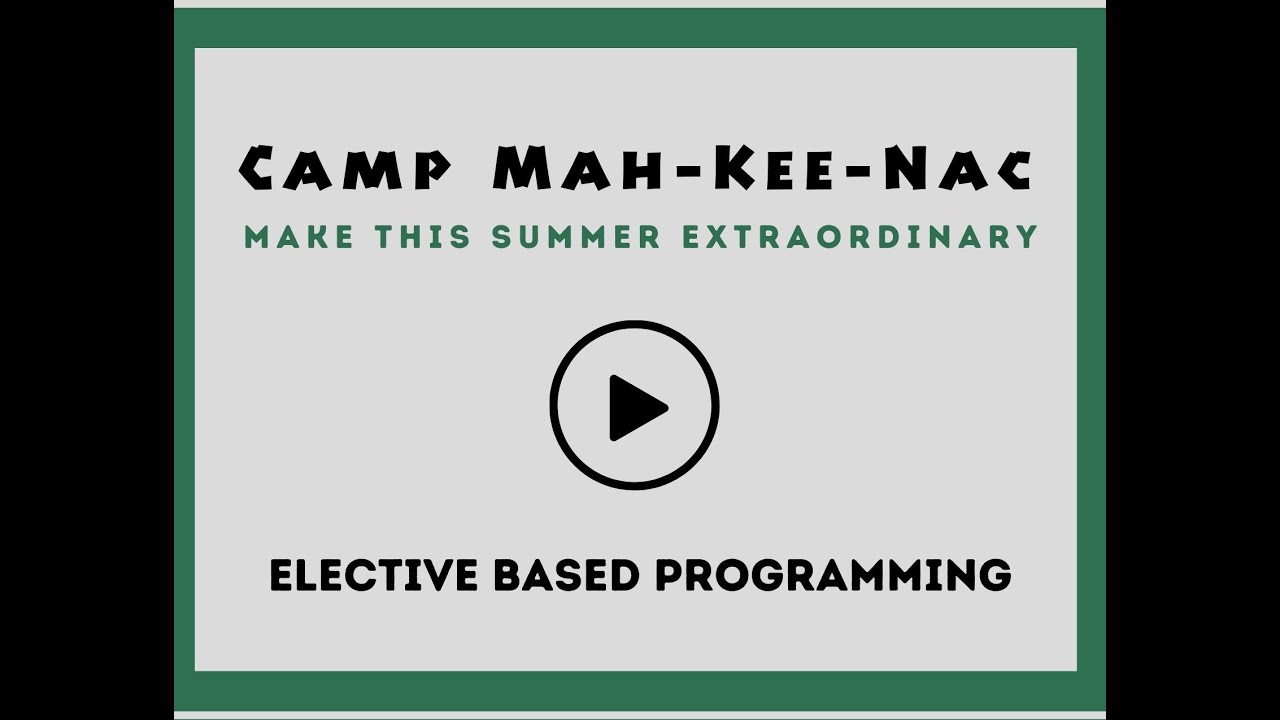 Elective Based Program & Competition - Promotional