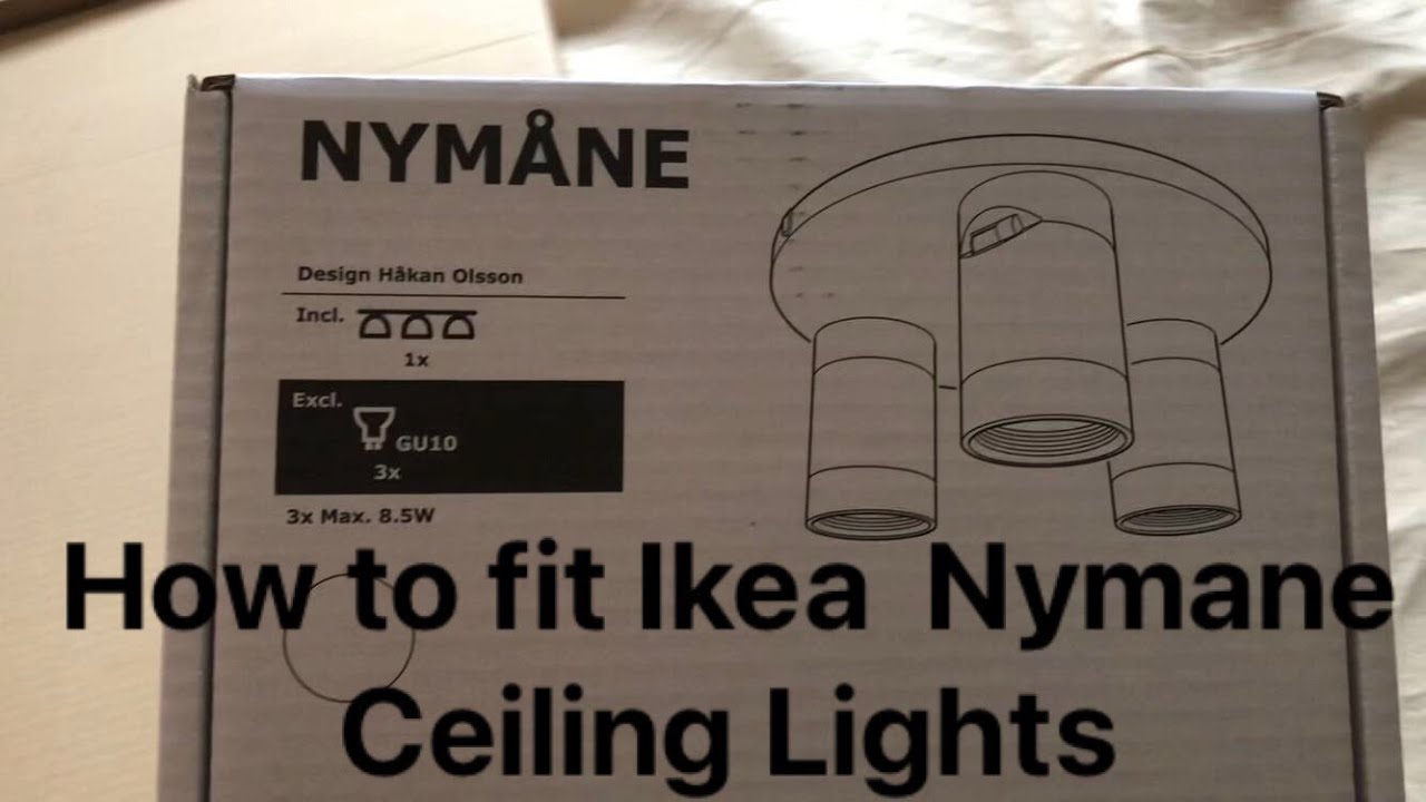 Как установить потолочные светильники IKEA NYMÅNE (пошаговое руководство)