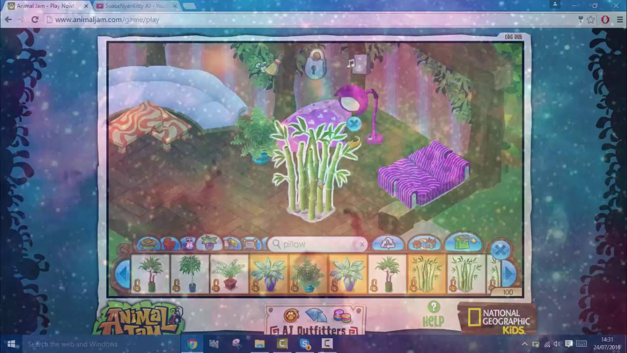 Animal jam: SPEED DEN DECORATING (Small house) :)