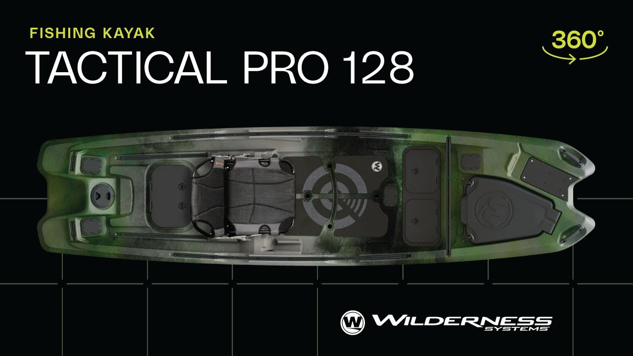 Wilderness Systems TACTICAL PRO 128 (2025) │ Ultimate Motor-Ready Fishing Kayak 360° Showcase