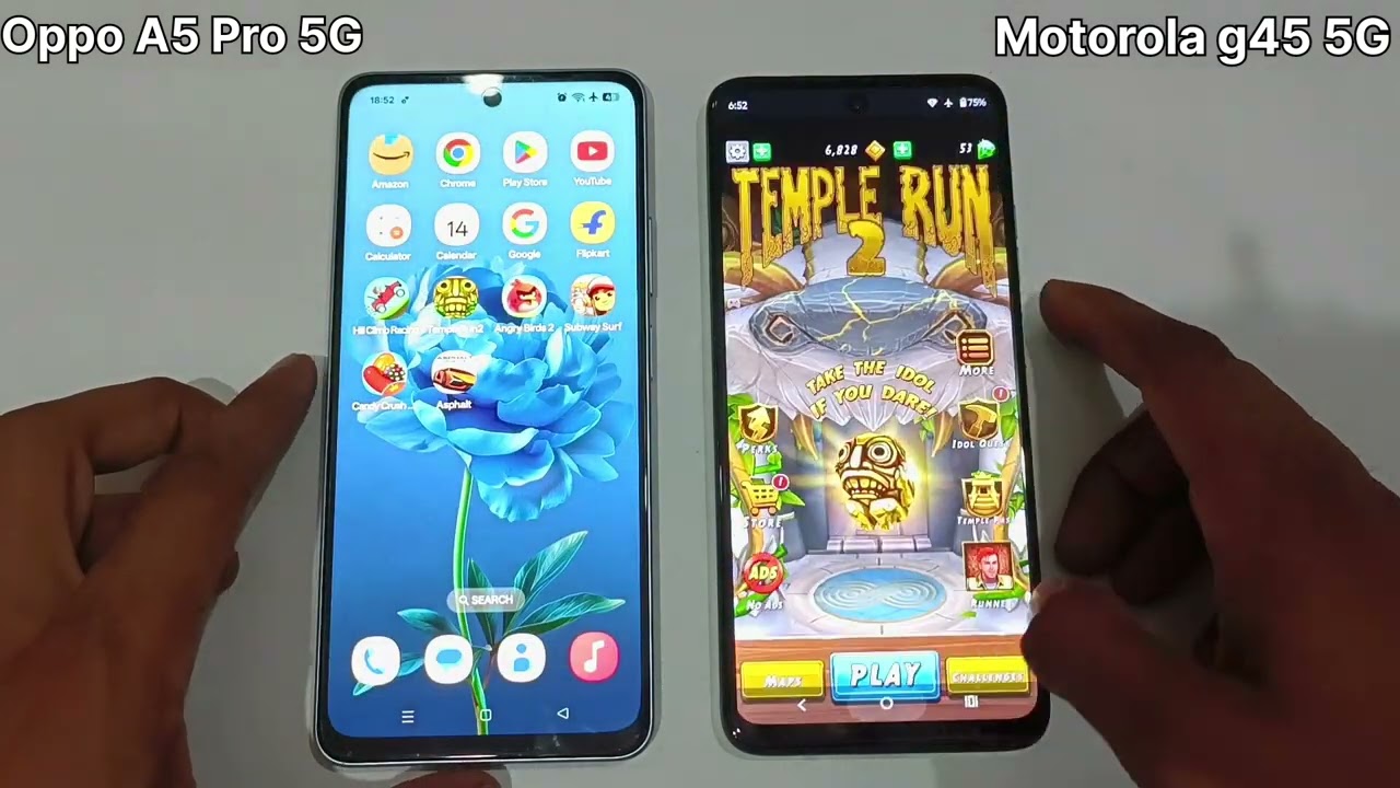 Motorola g45 5G VS Oppo A5 Pro 5G Speed Test Comparison 2025