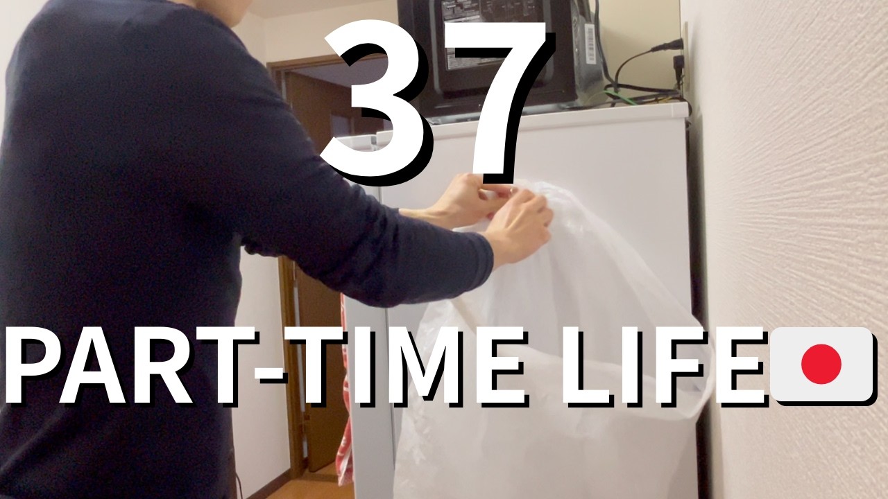 37 Years Old, Part-Time, and Happy | A Snowy Day in Japan | temple Train Residential neighborhood