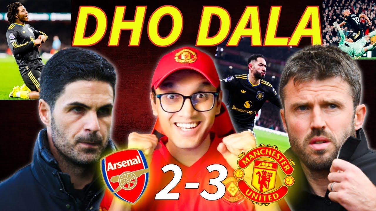 REACTION! ARSENAL 2-3 MAN UNITED! CARRICK BEATS ARTETA! CUNHA, DORGU, MBEUMO SCORE! MAN UNITED NEWS