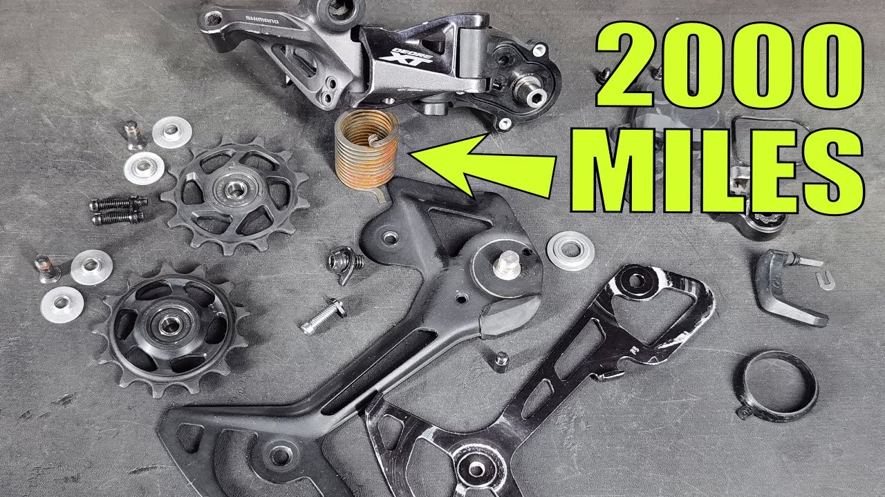 Rusty after 2000 miles. Full guide to Shimano XT M8100 rear mech service.