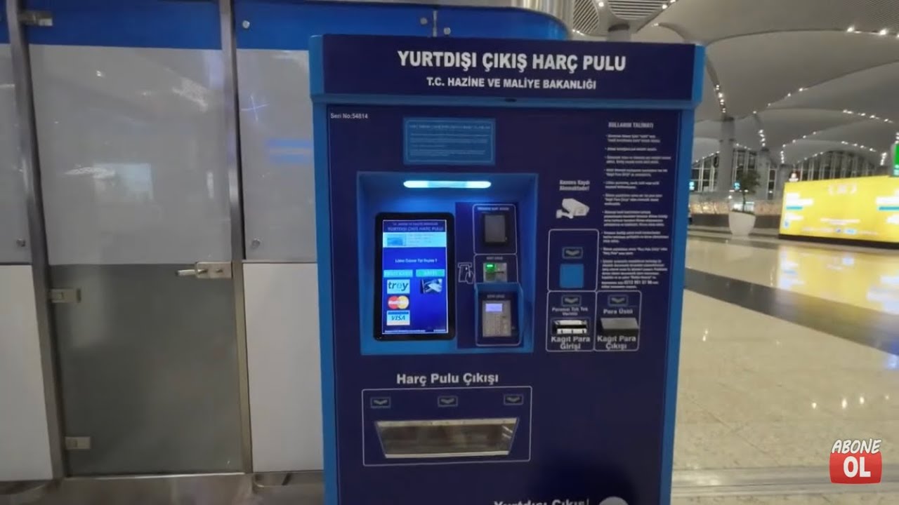 Check in nasıl yapılır Yurtdışı harç alım makinası nasıl kullanılır