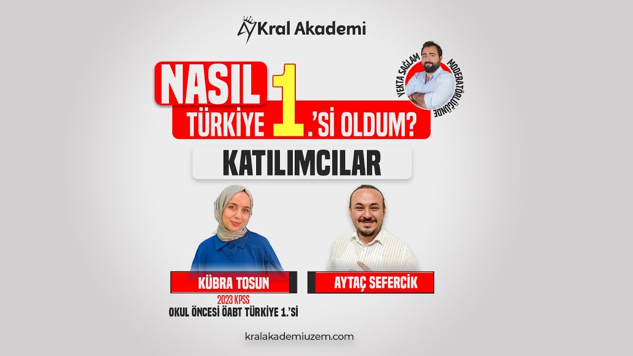 Kral Akademi | 2023 KPSS Okul Öncesi ÖABT Türkiye Birincimiz'den Tavsiyeler!