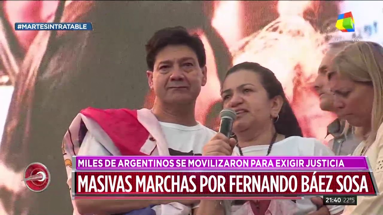 Masiva marcha al Congreso por el crimen de Fernando