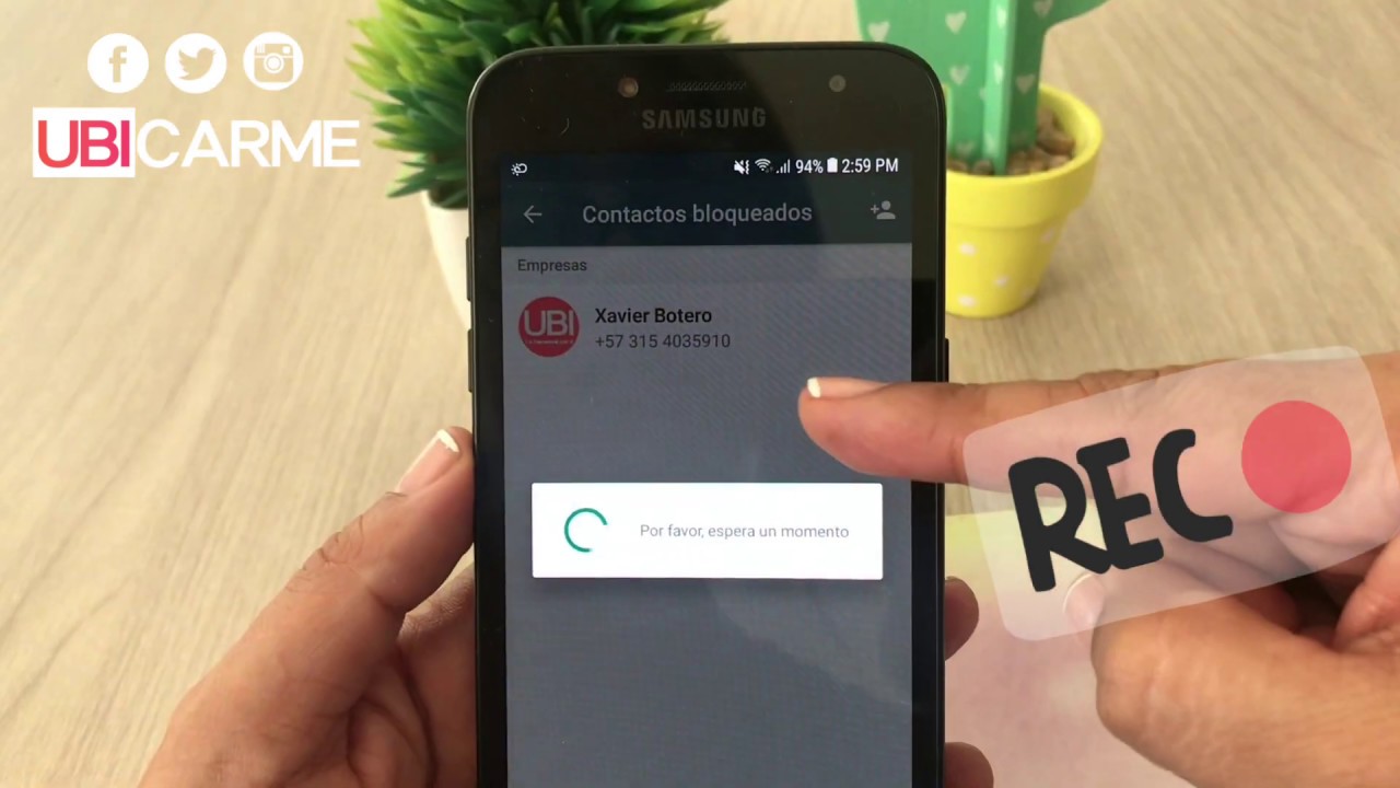 📹 Cómo ver la  LISTA DE CONTACTOS  BLOQUEADOS Y DESBLOQUEARLOS!  EN WHATSAPP