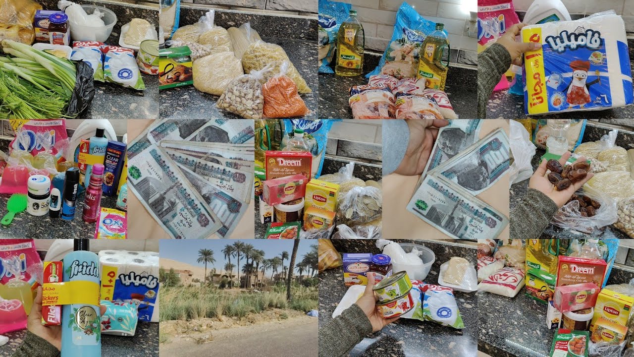 القبض نزل وجبت مشتريات شهر 12ورمضان 🌿 بنظام التوفير 500جنيه أساسيات الشهر كله حسبتها صح✅