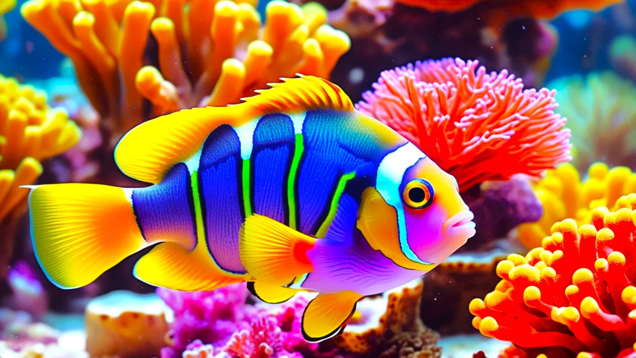 The Best 4K Aquarium - Dive Into The Mesmerizing Underwater Realm, Sea Jellyfish, Coral Reefs . #7