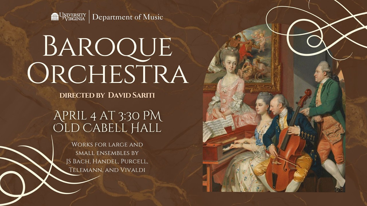 UVA Baroque Orchestra Spring 2026 Concert