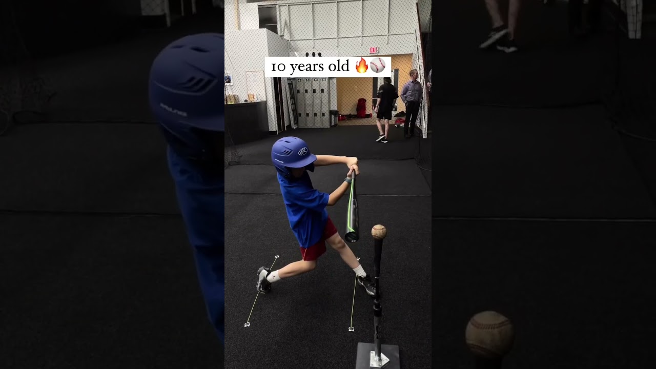 10 Year Old Baseball Swing #shorts