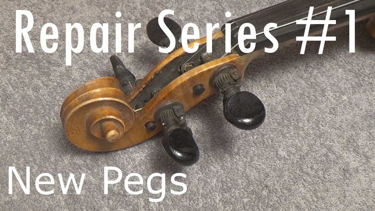 Repair Series #1 - Changing pegs on a violin.