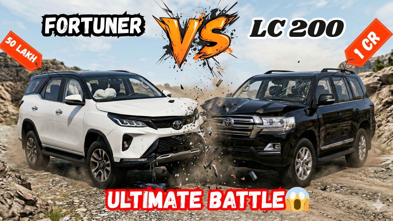 BeamNG.Drive | TOYOTA FORTUNER VS LAND CRUISER 200 -- ULTIMATE BATTLE 💀