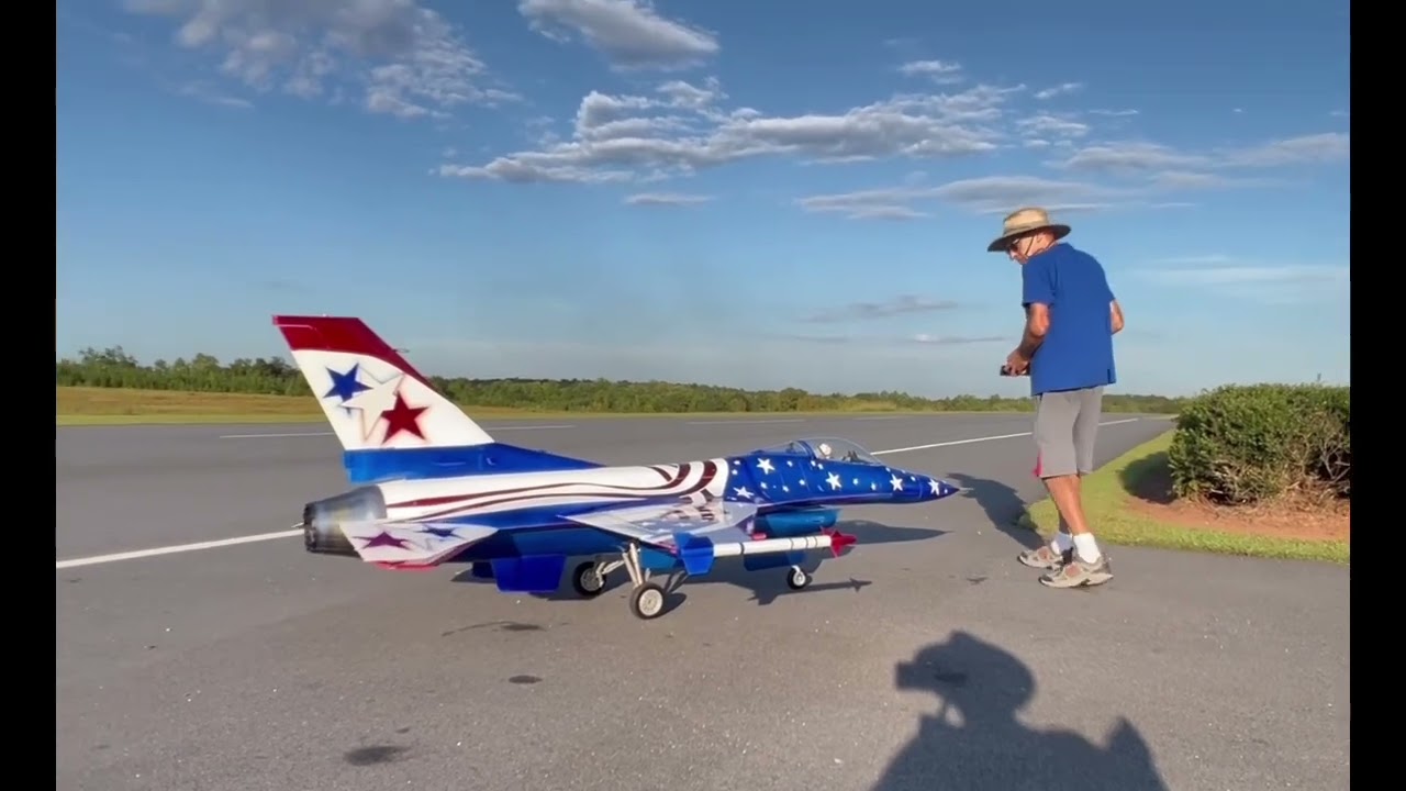 SkyMaster 1/5th F-16 Maiden Take Off - Georgia Jets Field