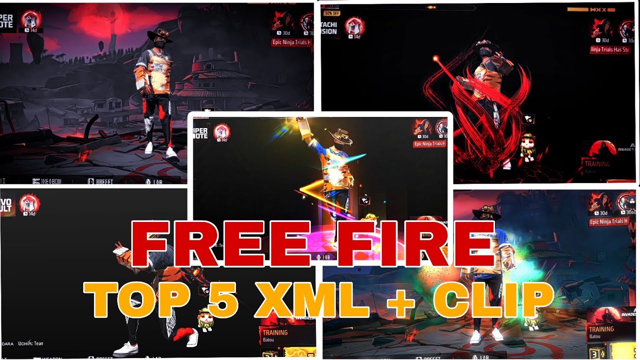 Free fire Top 5 Best Xml+ CliVideo😎😱 I Preset by AlightMotion | ROBIN KAGA