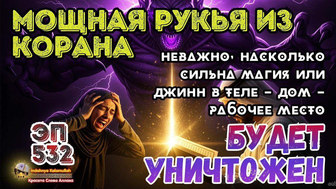 Мощная Рукья Кораном — Очищение от Сихра и Изгнание Джиннов из Дома и Тела | Эпизод 532