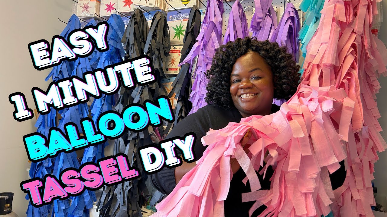 Balloon Tassel DIY in 1 Minute | 4 Easy Steps