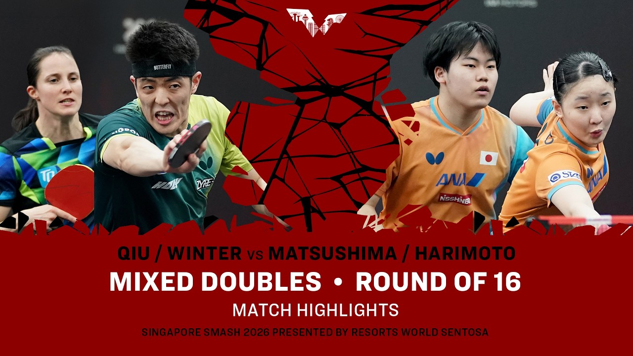 Qiu/Winter vs Matsushima/Harimoto | XD R16 | #WTTSingapore2026