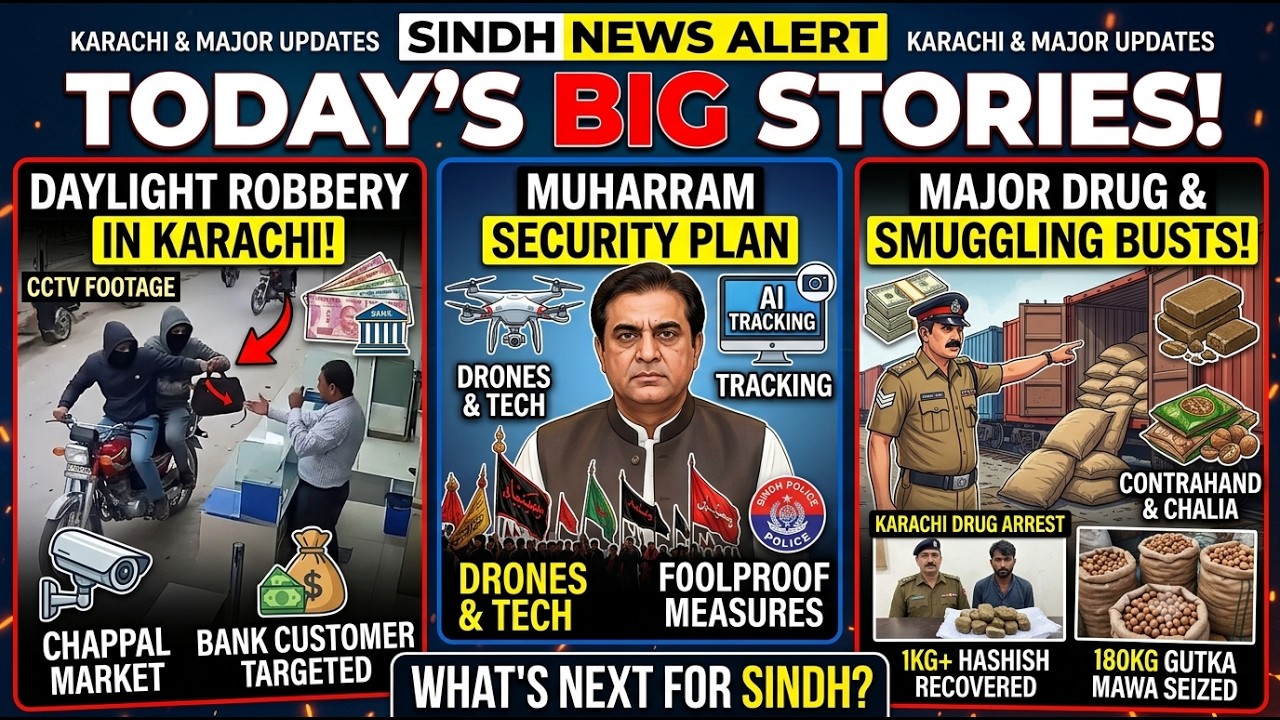Daylight Robbery in Karachi! | Sindh Govt Muharram Security Plan | | Sindh News Today | SANA TV