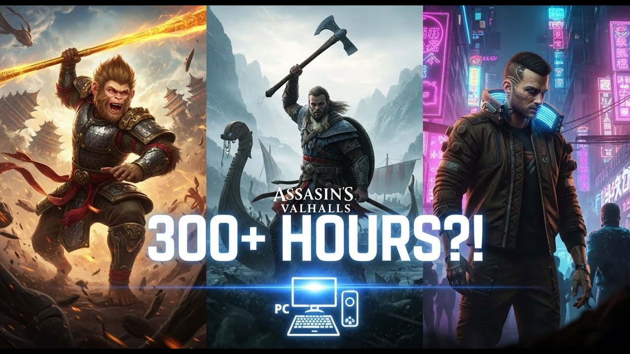 Top 10 Longest PC Games You Can Play for 100&ndash;300+ Hours! ⏳🎮