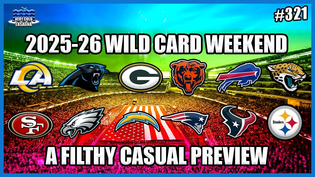 2025 NFL Wild Card Weekend Preview: It's (Almost) Anyone's Game! | Very Cold Lasagna Ep.321