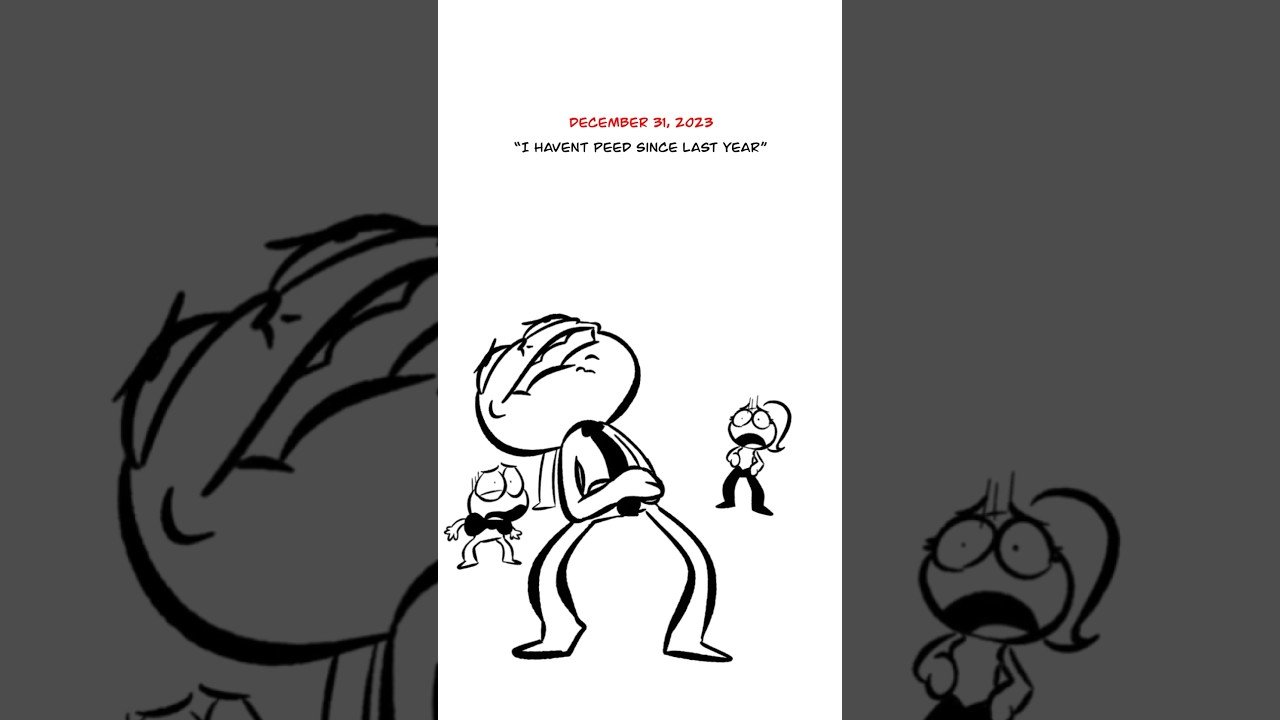 Havent peed since last year 😩 (Animation Meme) #shorts