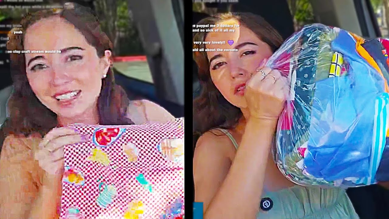 Maya was so EXCITED to open her mystery bag from her thrift shop haul