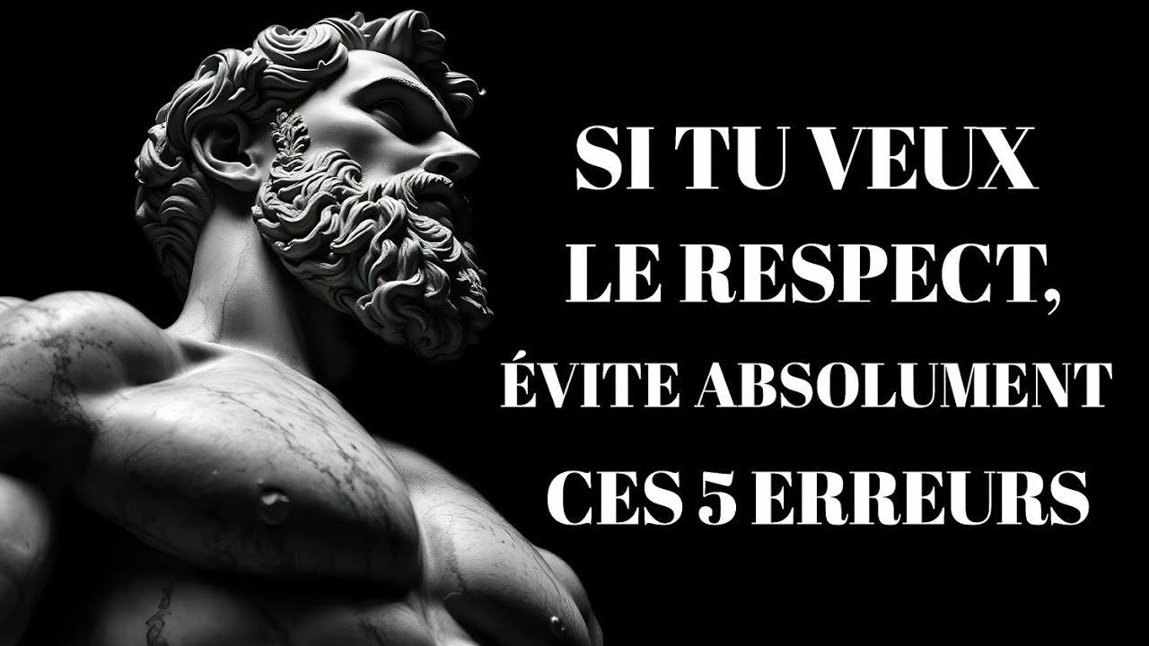 Pourquoi on ne te respecte pas ? (5 erreurs que tu fais sans le savoir)
