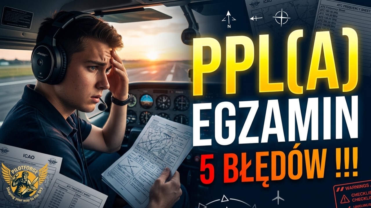Te Błędy na EGZAMINIE PPL(A) Wyjątkowo Zwracają Uwagę Egzaminatora! #ppl #egzaminy