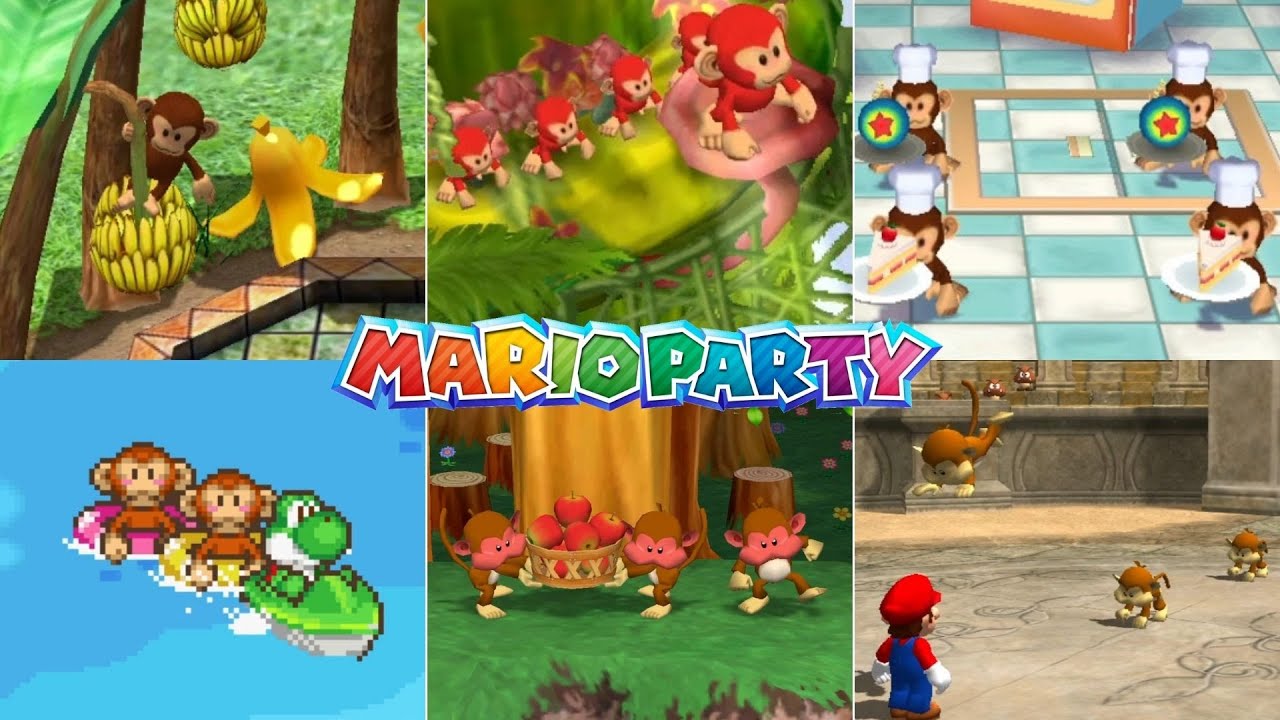 Evolution Of Ukiki Minigames In Mario Party Games [2002-2017]