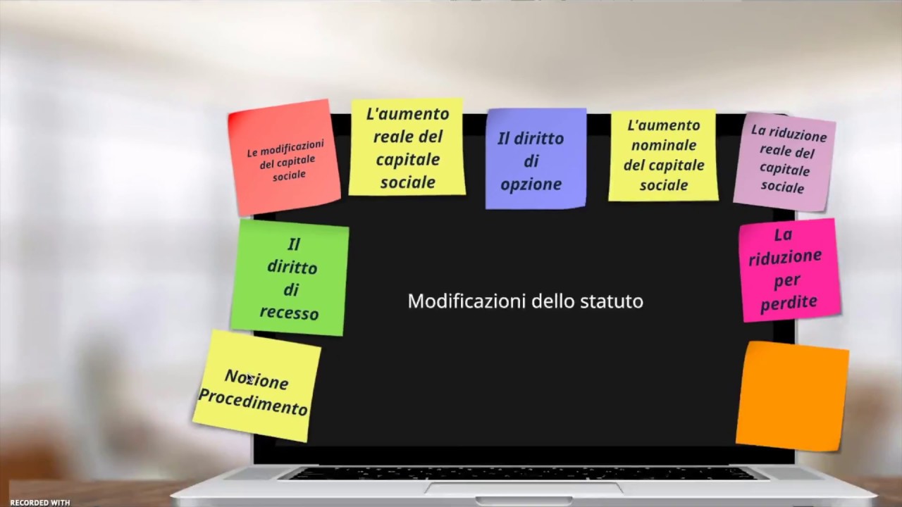 DIRITTO COMMERCIALE Modificazioni dello statuto