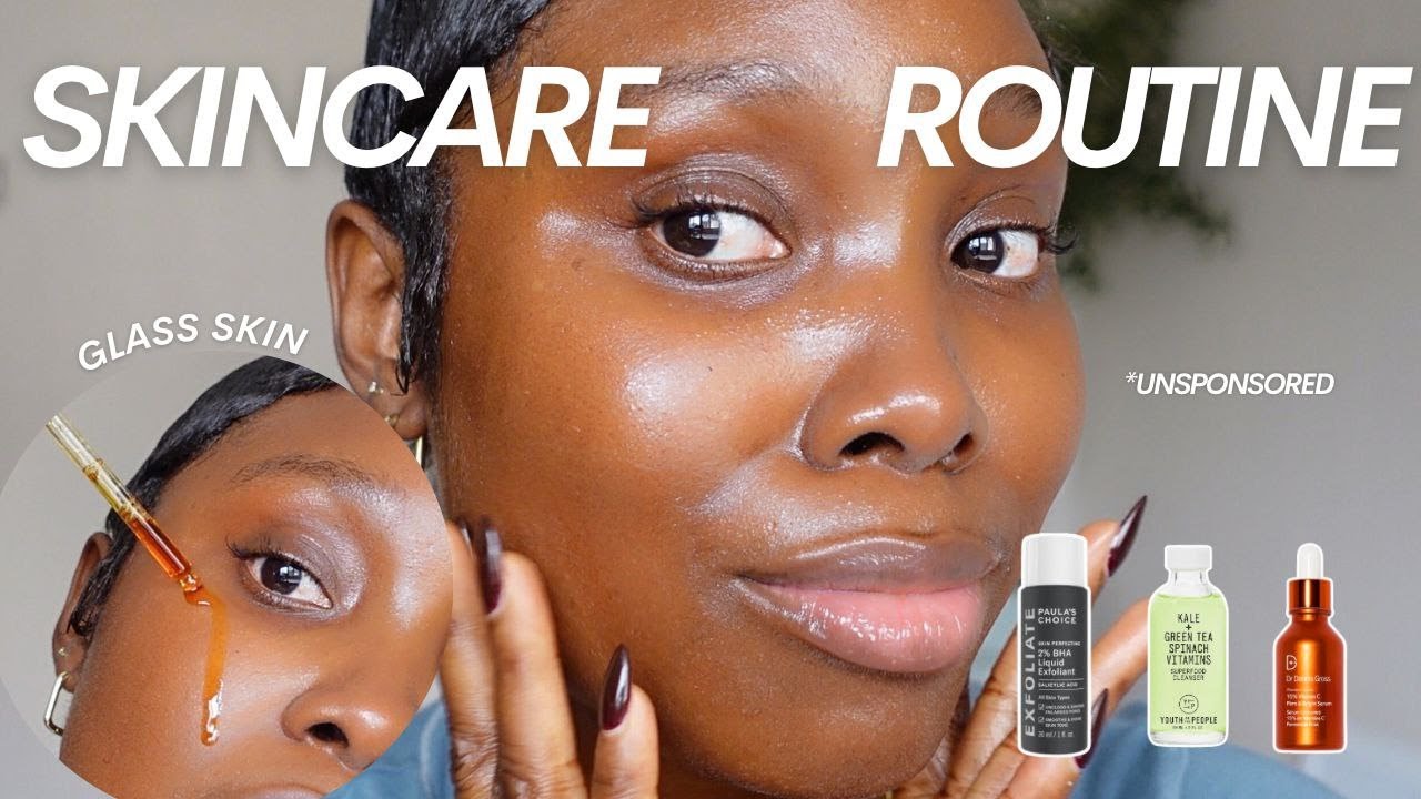 MY UPDATED SKINCARE ROUTINE FOR GLOWY GLASS SKIN #brighteningskincare #glassskin