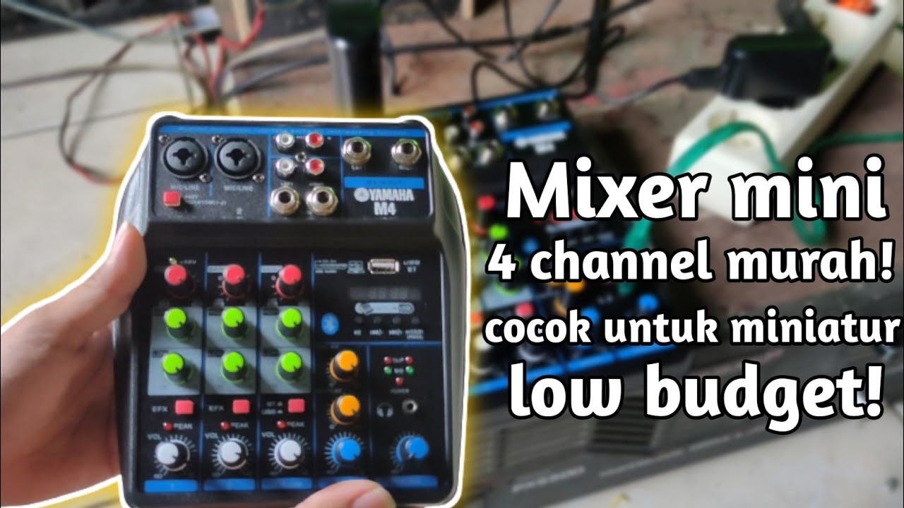 Mixer Mini 4 Channel 100 Ribuan! Cocok Untuk Minuatur Sound Low Bugdet