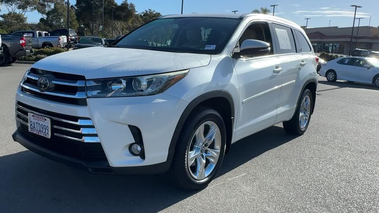 2017 Toyota Highlander Limited Carlsbad, Encinitas, Oceanside, San Marcos, Vista CA