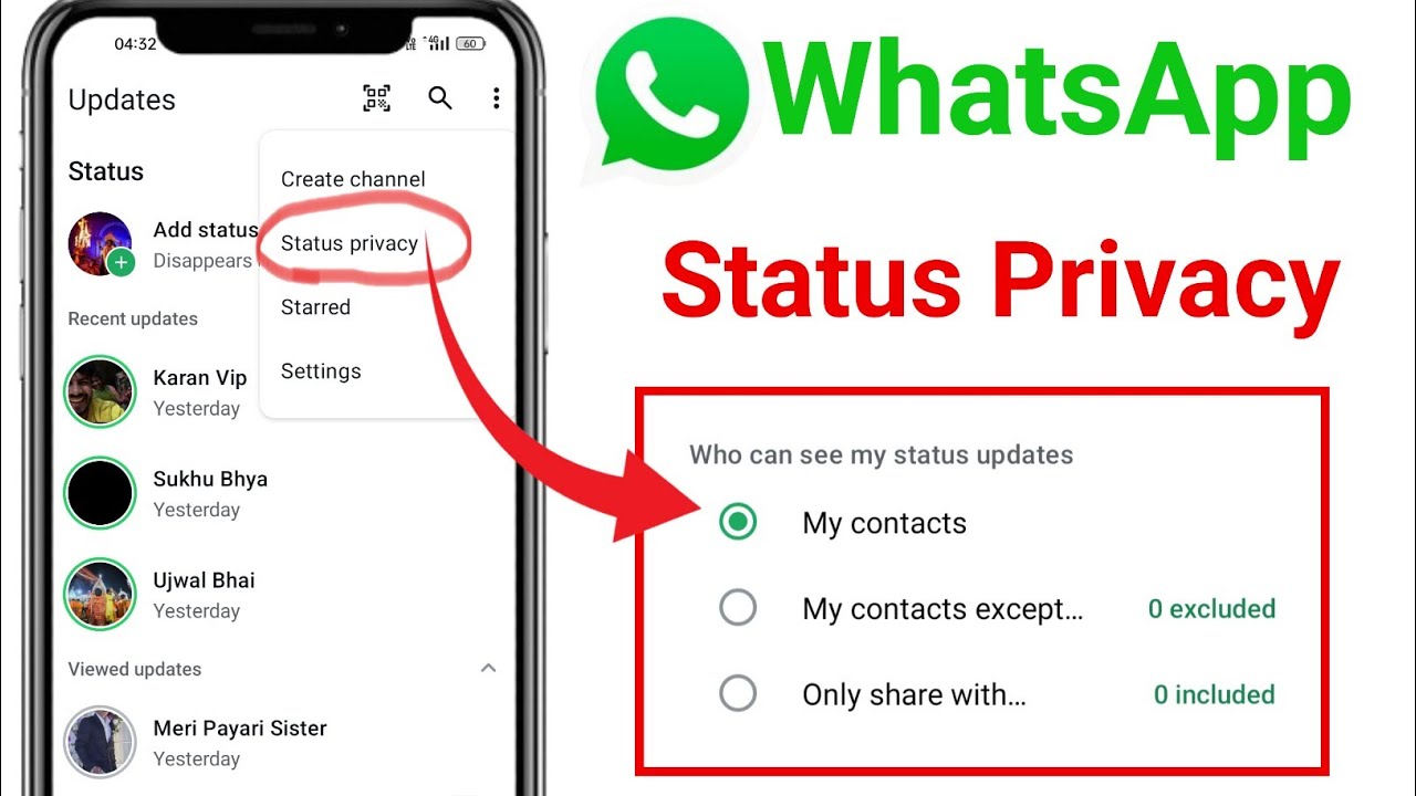 WhatsApp Status Privacy Setting Explain | WhatsApp Status Privacy Only Share With Kya Hota Hai 2025